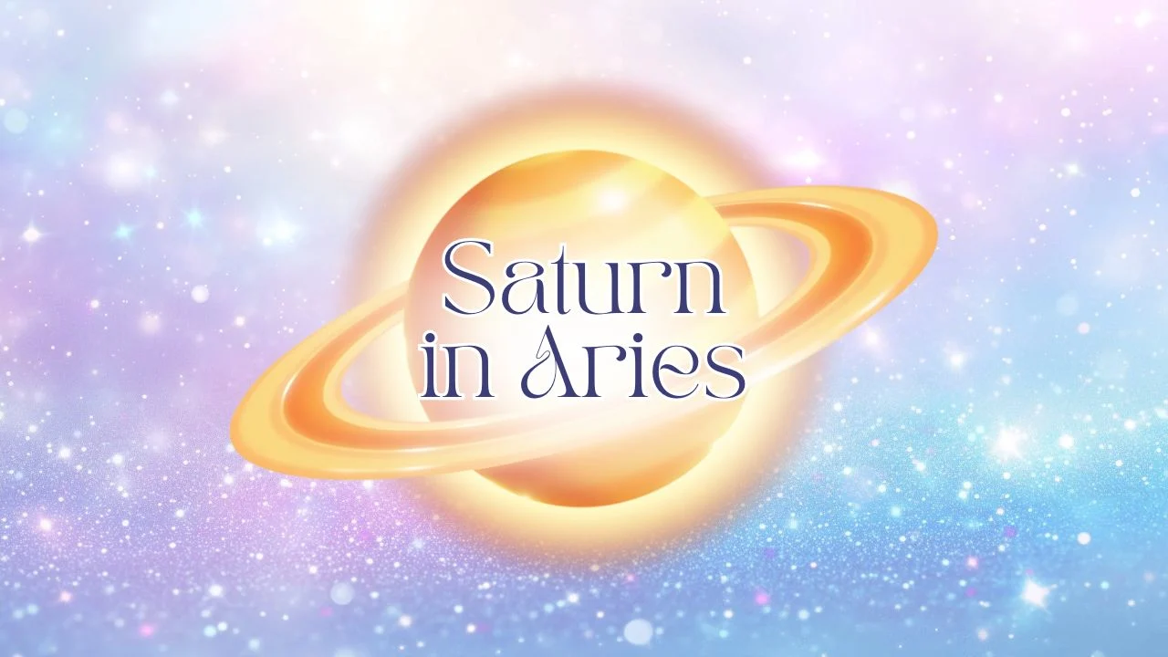 Saturn in Aries astrology transit symbolizing personal authority, courage, and self-leadership